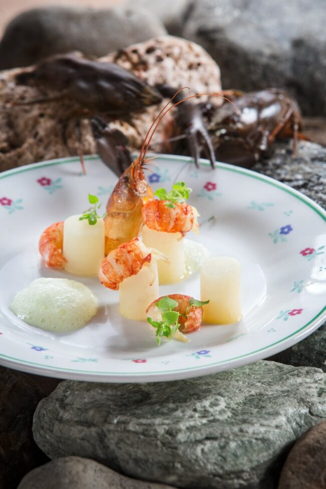 Vorspeise Flusskrebse