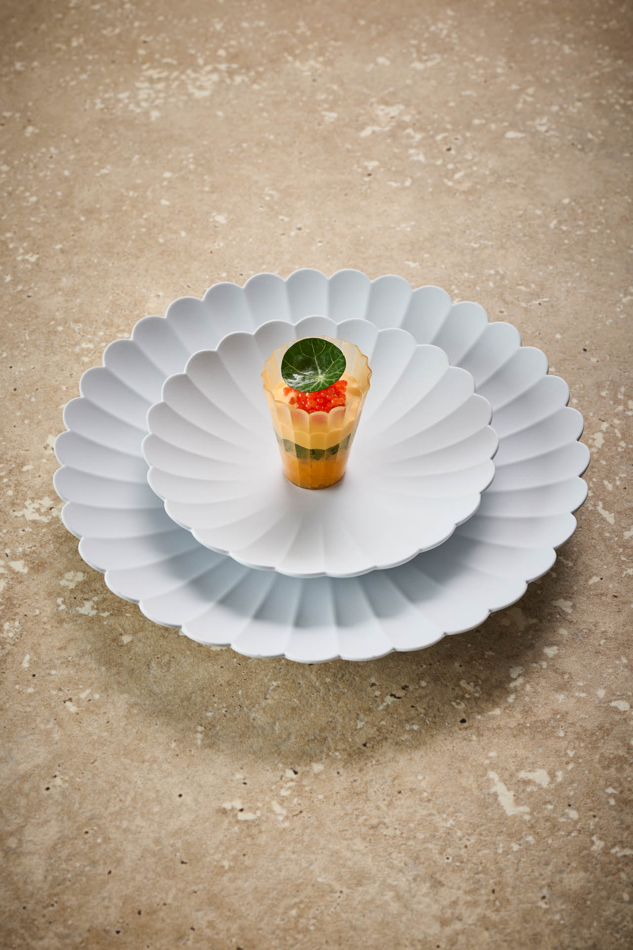 Alvaro Salazar, guest chef December 2025, food, cookbook, Restaurant Ikarus, Hangar-7, Salzburg, Austria, 2025.12.03, Bookazine Volume 1, Scorpionfish, gelled tartelette, Cocktail Sauce / Alvaro Salazar, Gastkoch Dezember 2025, Gericht, Kochbuch, Restaurant Ikarus, Hangar-7, Salzburg, Österreich, 2025.12.03, Bookazine Volume 1, Drachenkopf, geliertes Tartelette, Cocktail Sauce