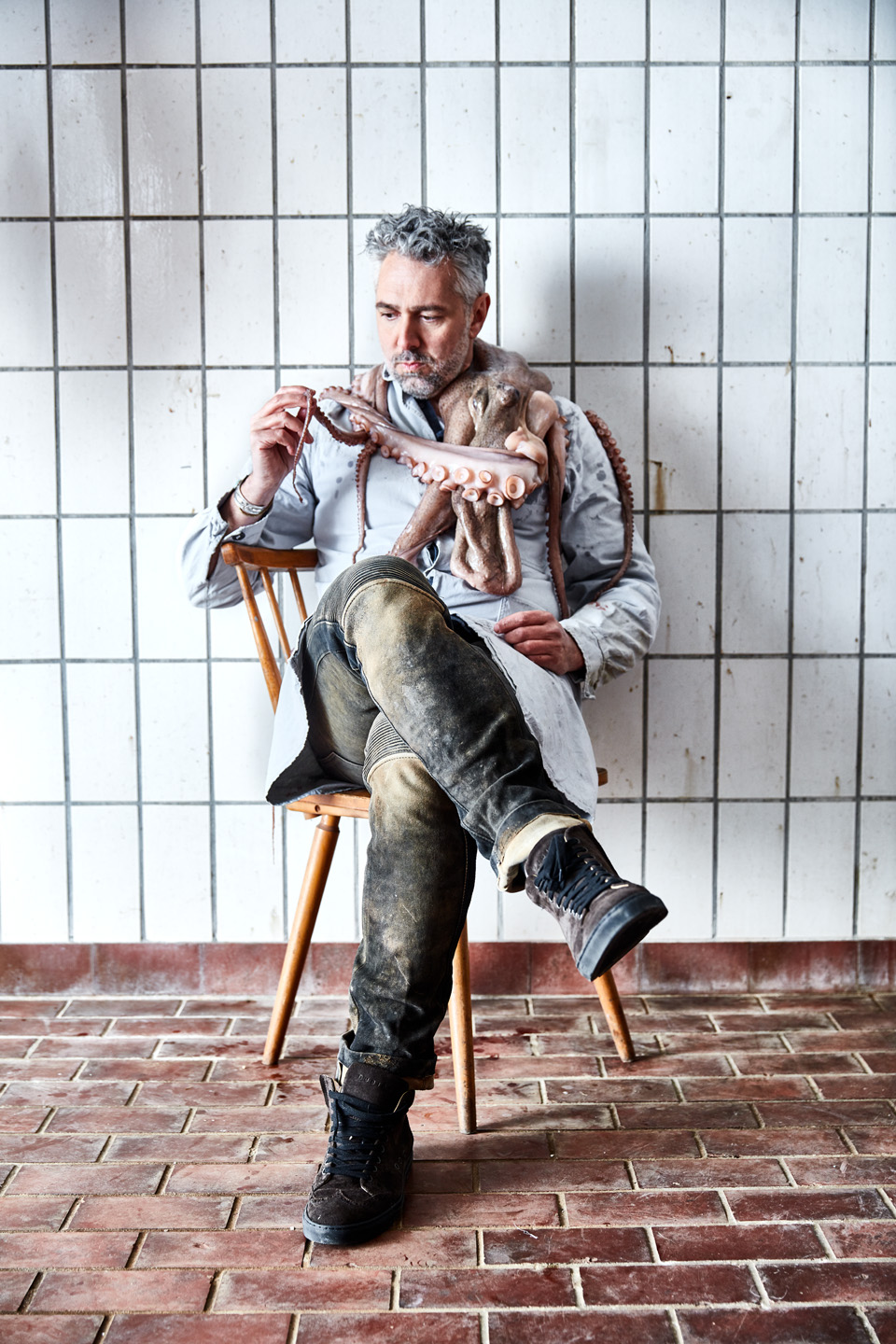 Roland Trettl mit Titenfisch